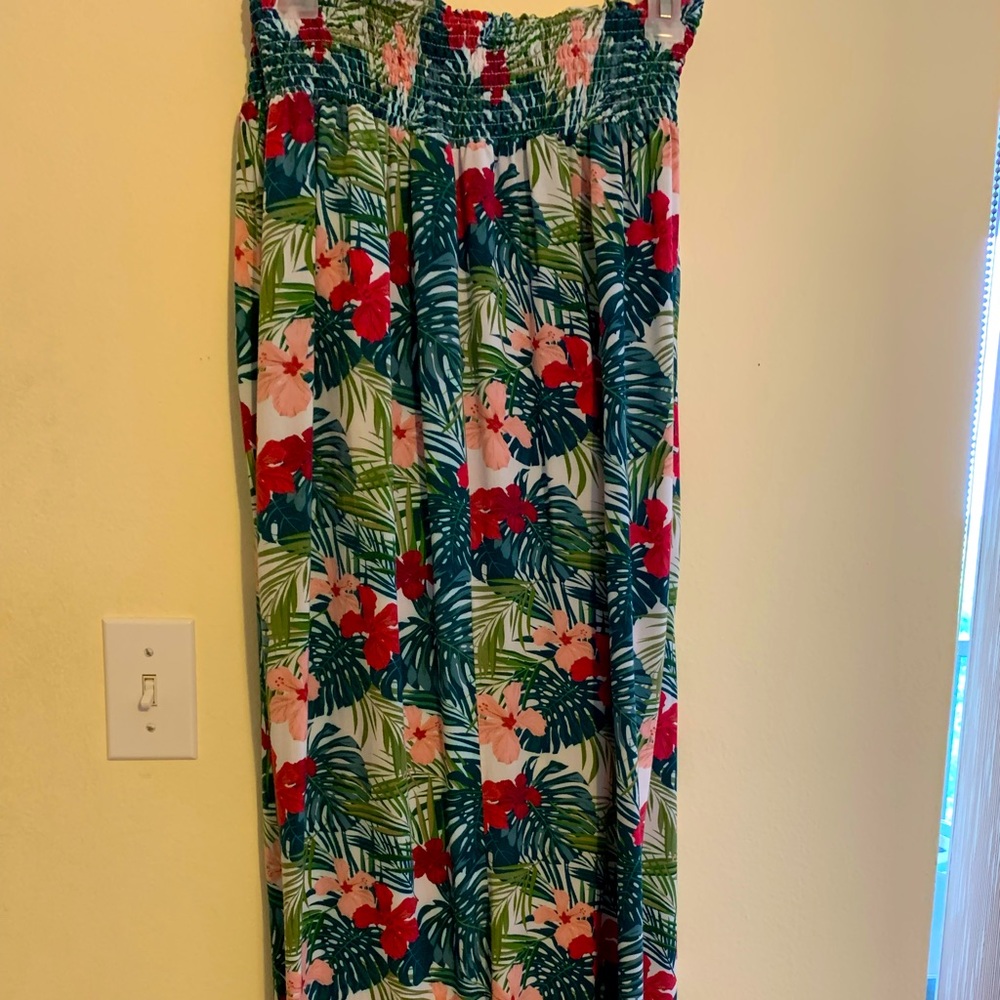 Flowered palazzo pants